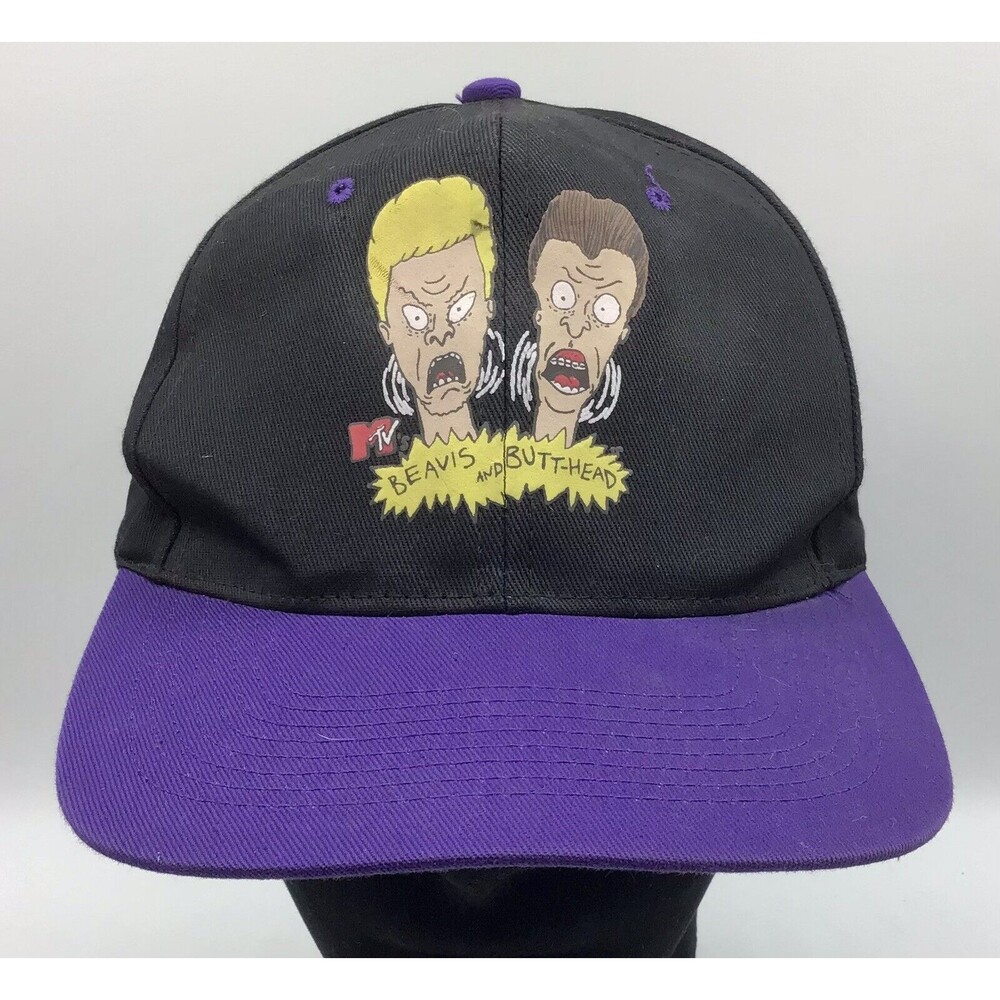 Vintage KC 1993 Beavis And Butthead Snapback Hat One Size MTV